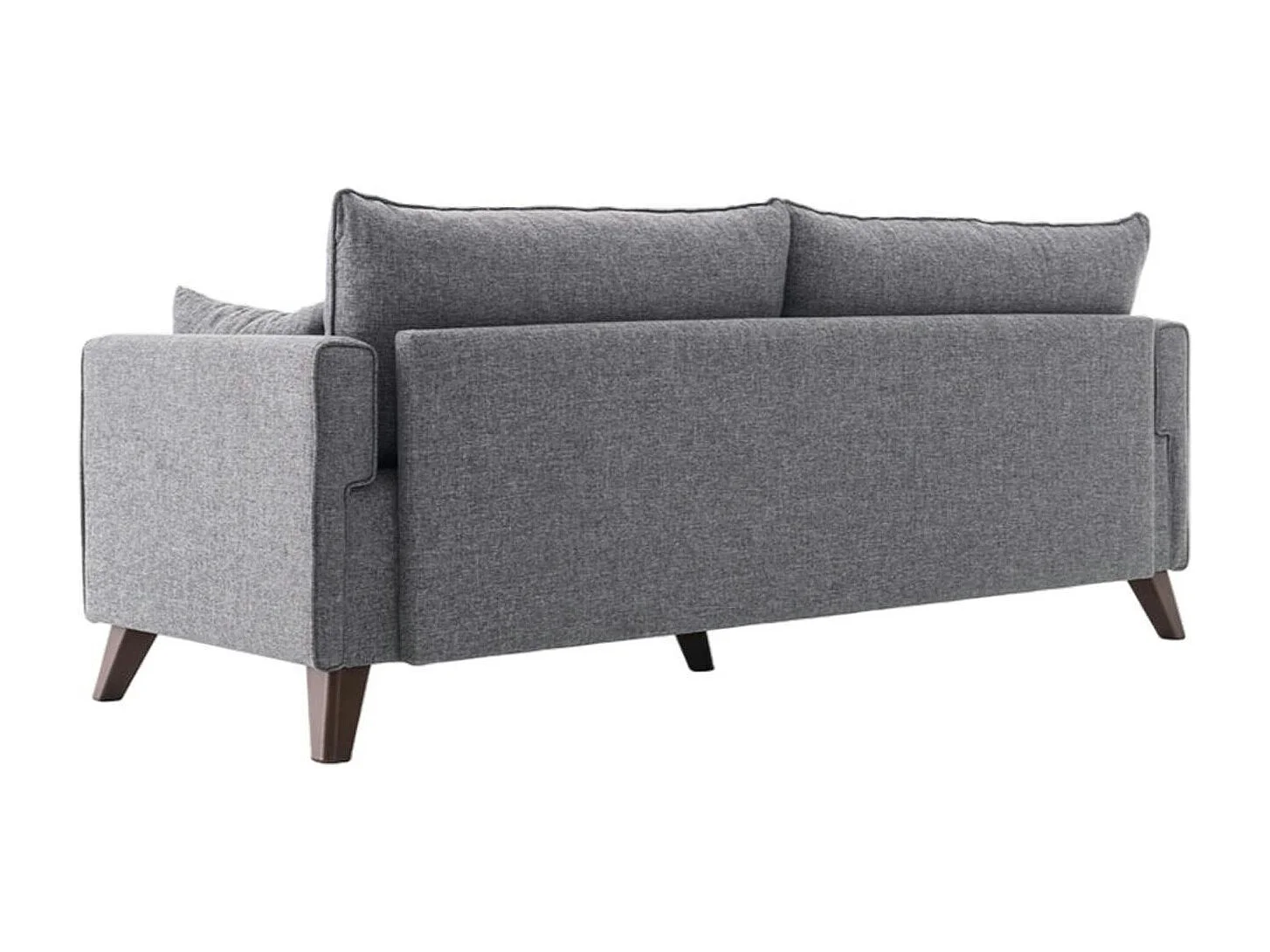 Canapé 3 places gris chiné - dos droit SPLIT