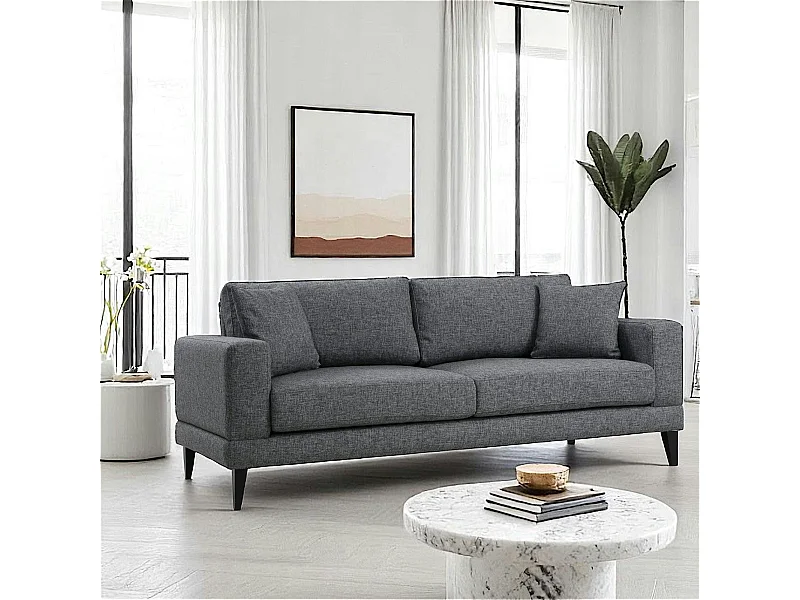 Canapé 3 places gris - style contemporain VENCE