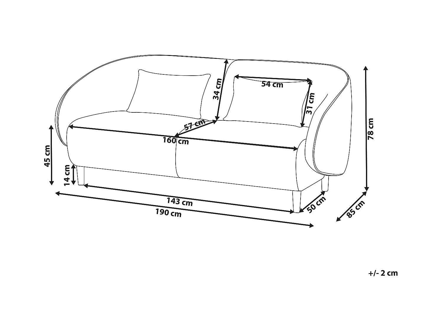 Canapé UMEA Tissu Vert