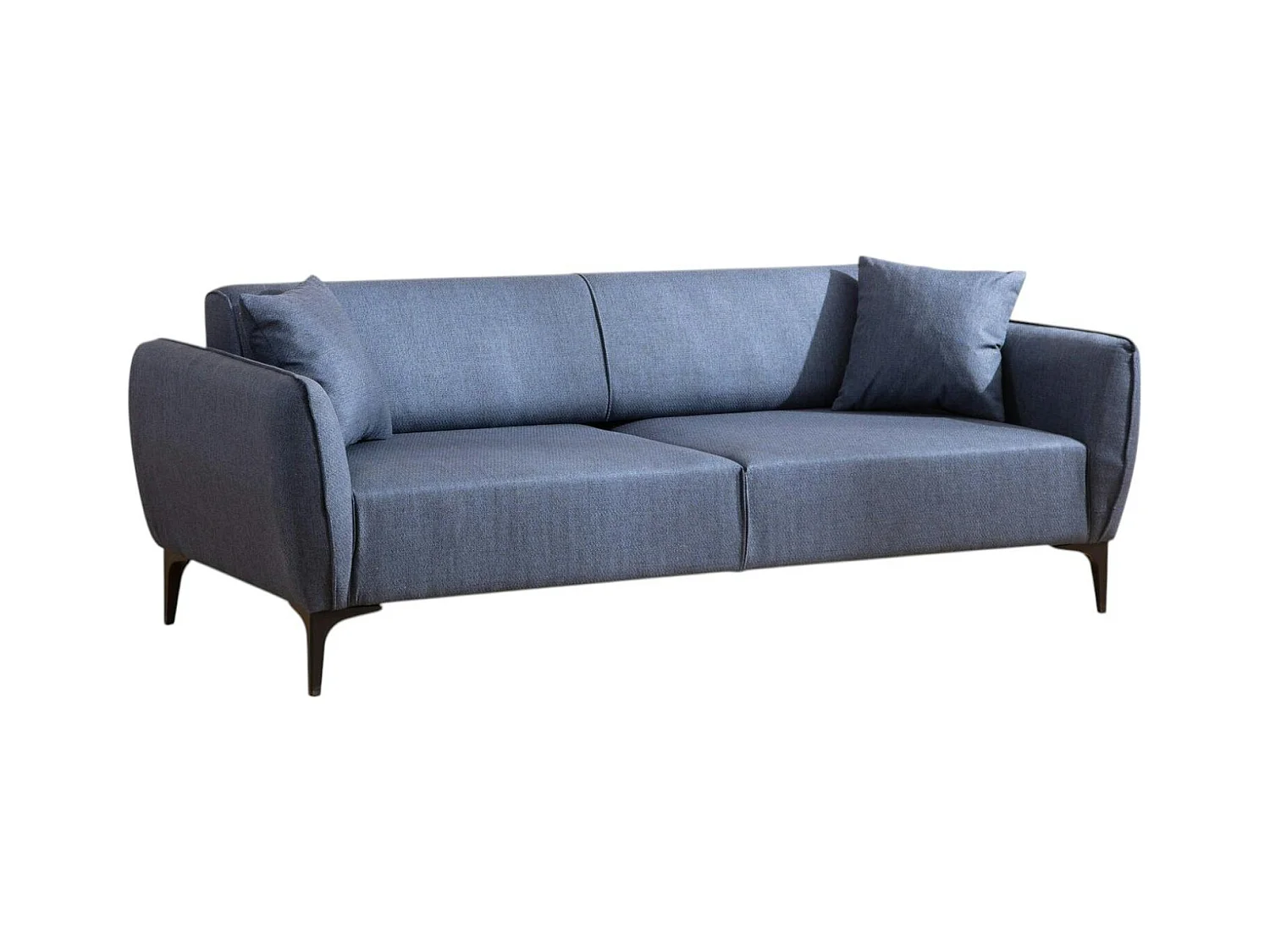 Canapé 3 places bleu - couture déco VILNIUS