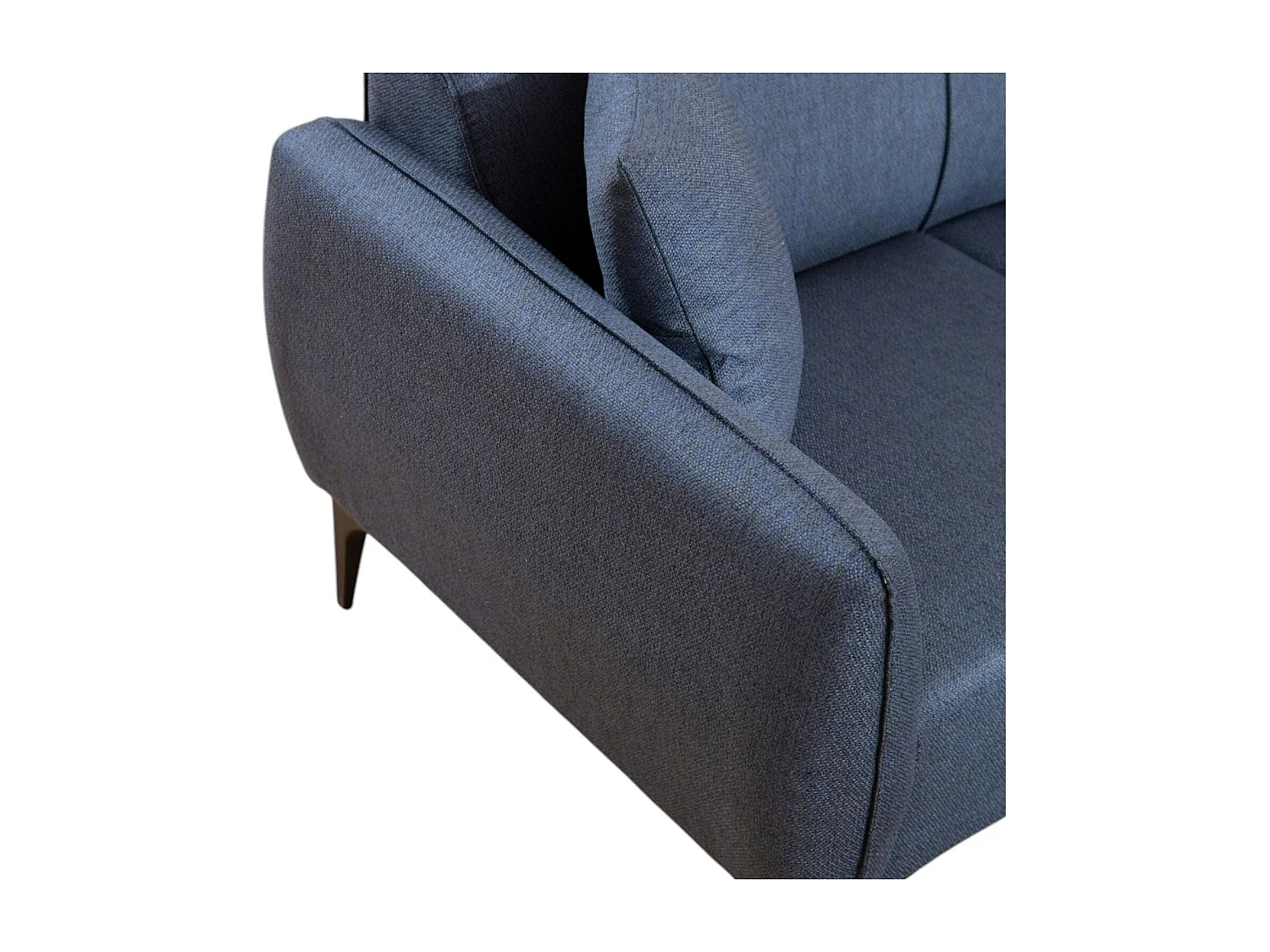 Canapé 3 places bleu - couture déco VILNIUS