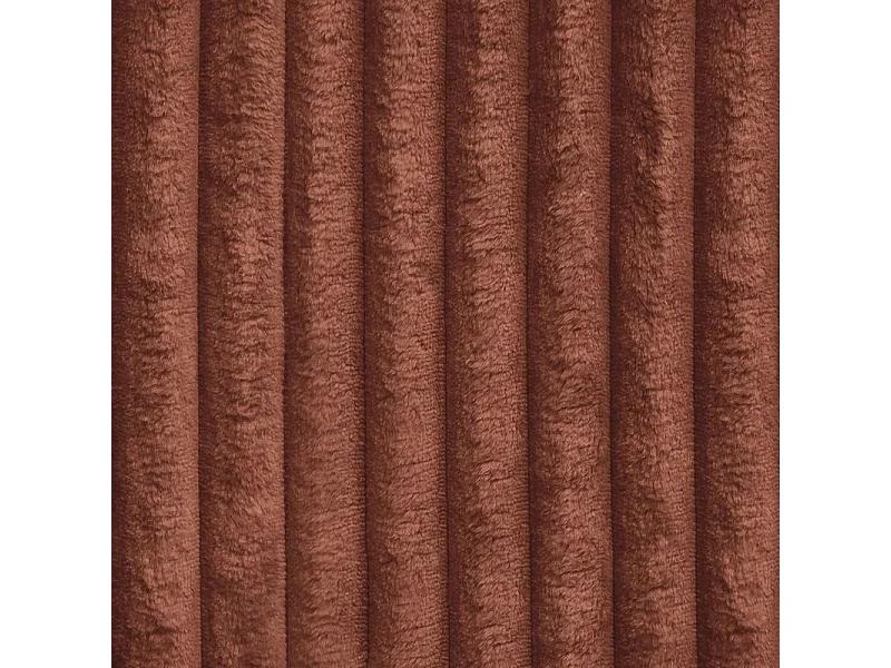 Canapé d'angle PESANO Marron en velours côtelé avec fonction de couchage