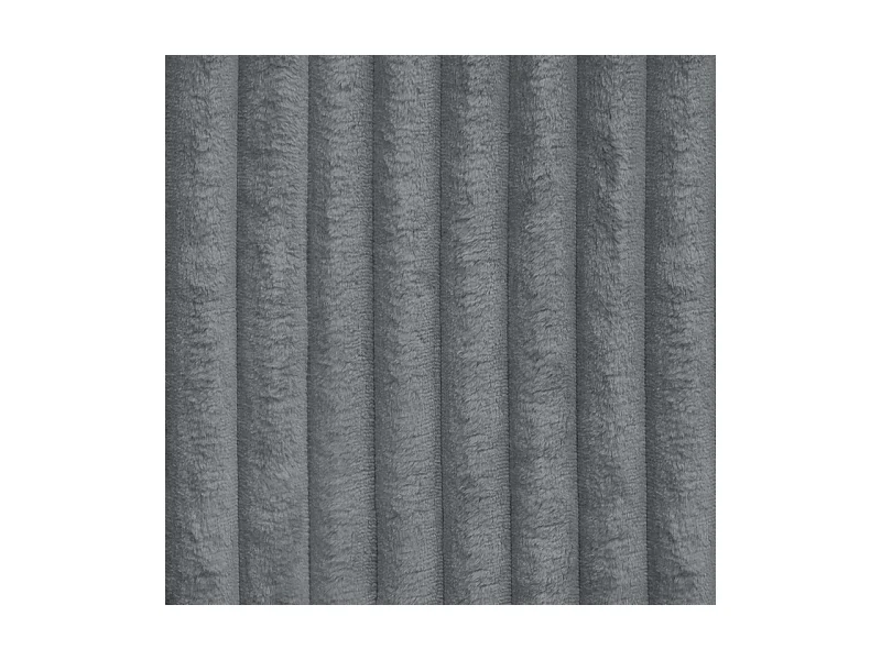 Canapé d'angle BRISO Gris anthracite en velours côtelé avec fonction de couchage