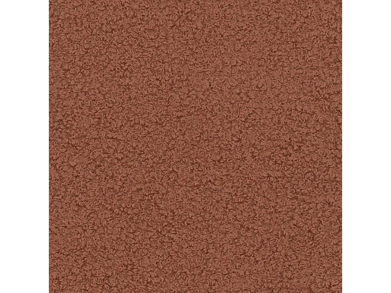 Canapé d'angle SAVONA Terracotta en bouclé avec fonction de couchage