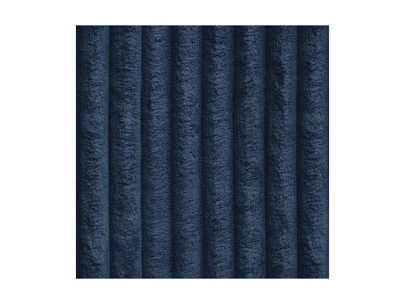 Canapé d'angle PESANO Bleu en velours côtelé avec fonction de couchage