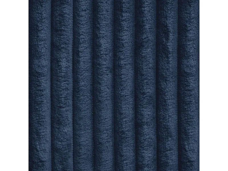 Hoekbank PESANO van fluweel met slaapfunctie Blau