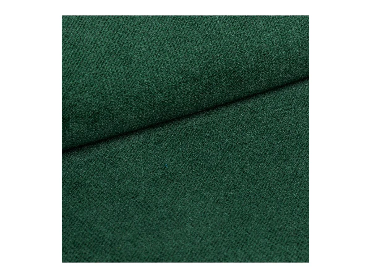 Canapé d'angle MADISON Vert Sapin en peluche avec fonction de couchage