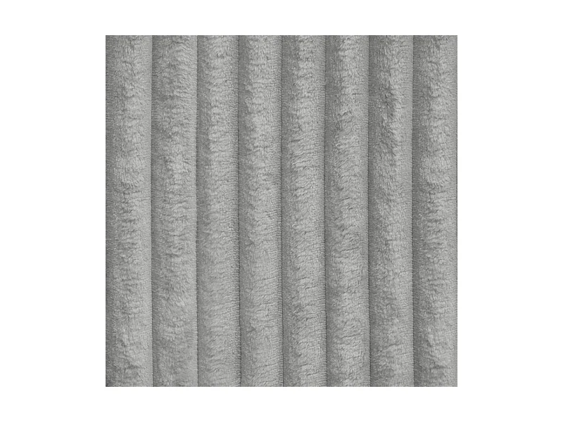 Canapé d'angle BRISO Gris clair en velours côtelé avec fonction de couchage