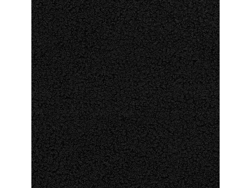 Canapé d'angle SENTI Noir en bouclé avec fonction de couchage