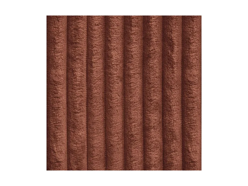 Canapé d'angle BRISO Marron en velours côtelé avec fonction de couchage