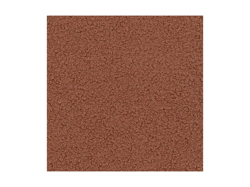 Canapé d'angle SENTUM Terracotta en bouclé avec fonction de couchage