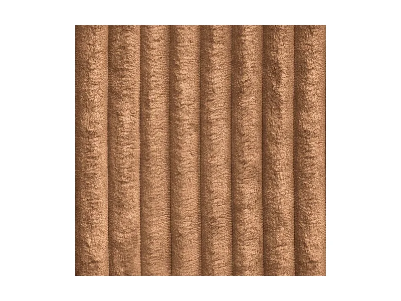 Canapé d'angle RAVELO Cuivré en velours côtelé avec fonction de couchage