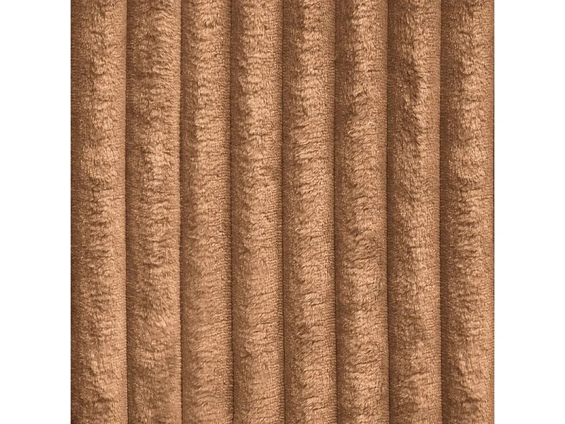 Canapé d'angle RAVELO Cuivré en velours côtelé avec fonction de couchage