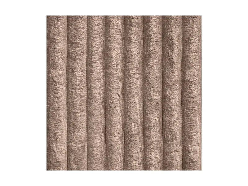 Canapé d'angle PESANO Beige en velours côtelé avec fonction de couchage