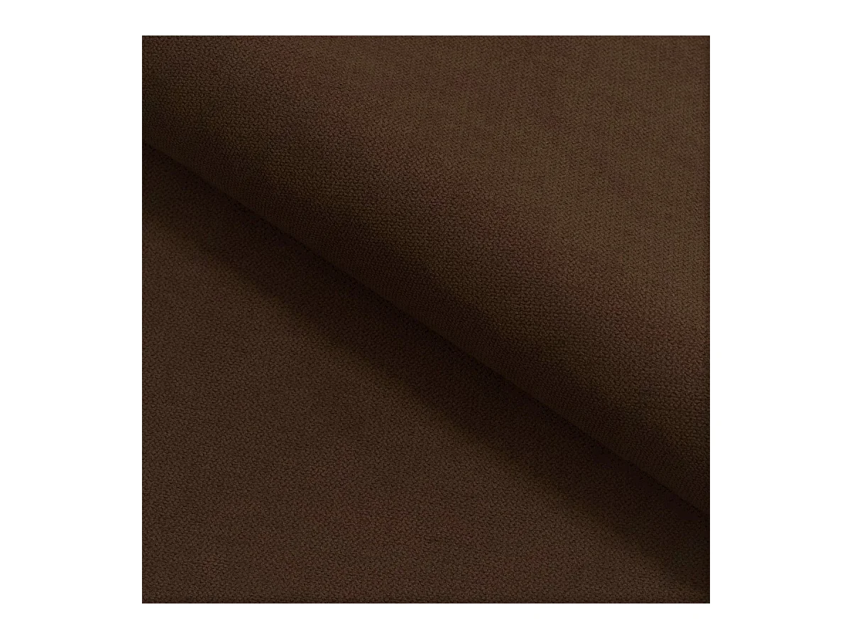 Canapé d'angle MOLLIS Marron en tissu texturé avec fonction de couchage