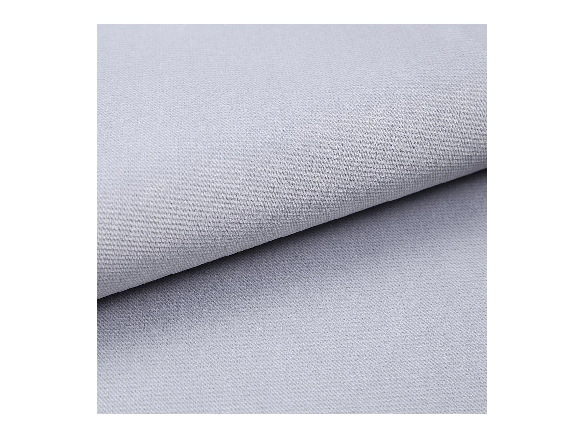 Canapé d'angle MADISON Gris clair en peluche avec fonction de couchage