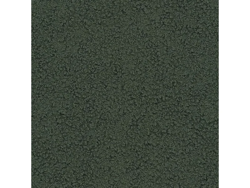 Canapé d'angle MODENZA Vert en bouclé avec fonction de couchage