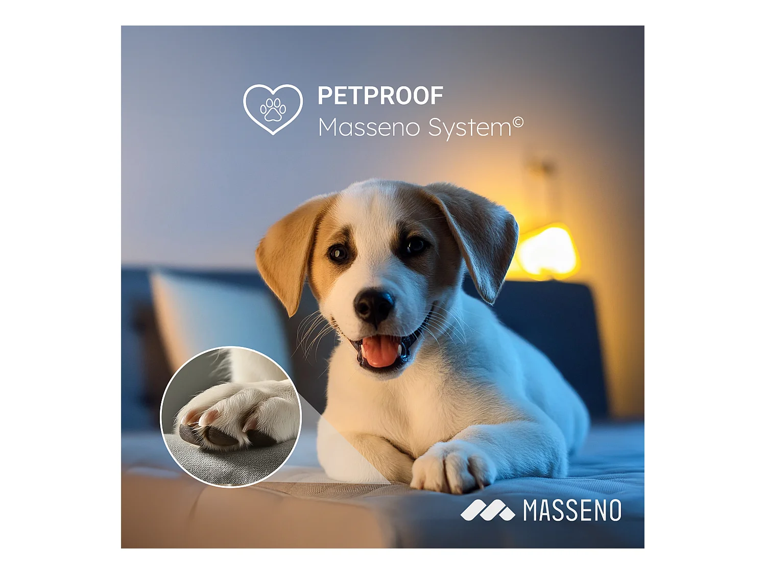 Canapé d'angle SENTUM Gris en bouclé avec fonction de couchage