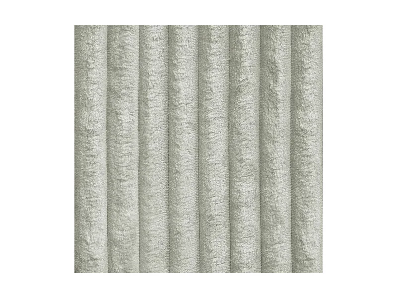 Canapé d'angle PESANO Gris clair en velours côtelé avec fonction de couchage