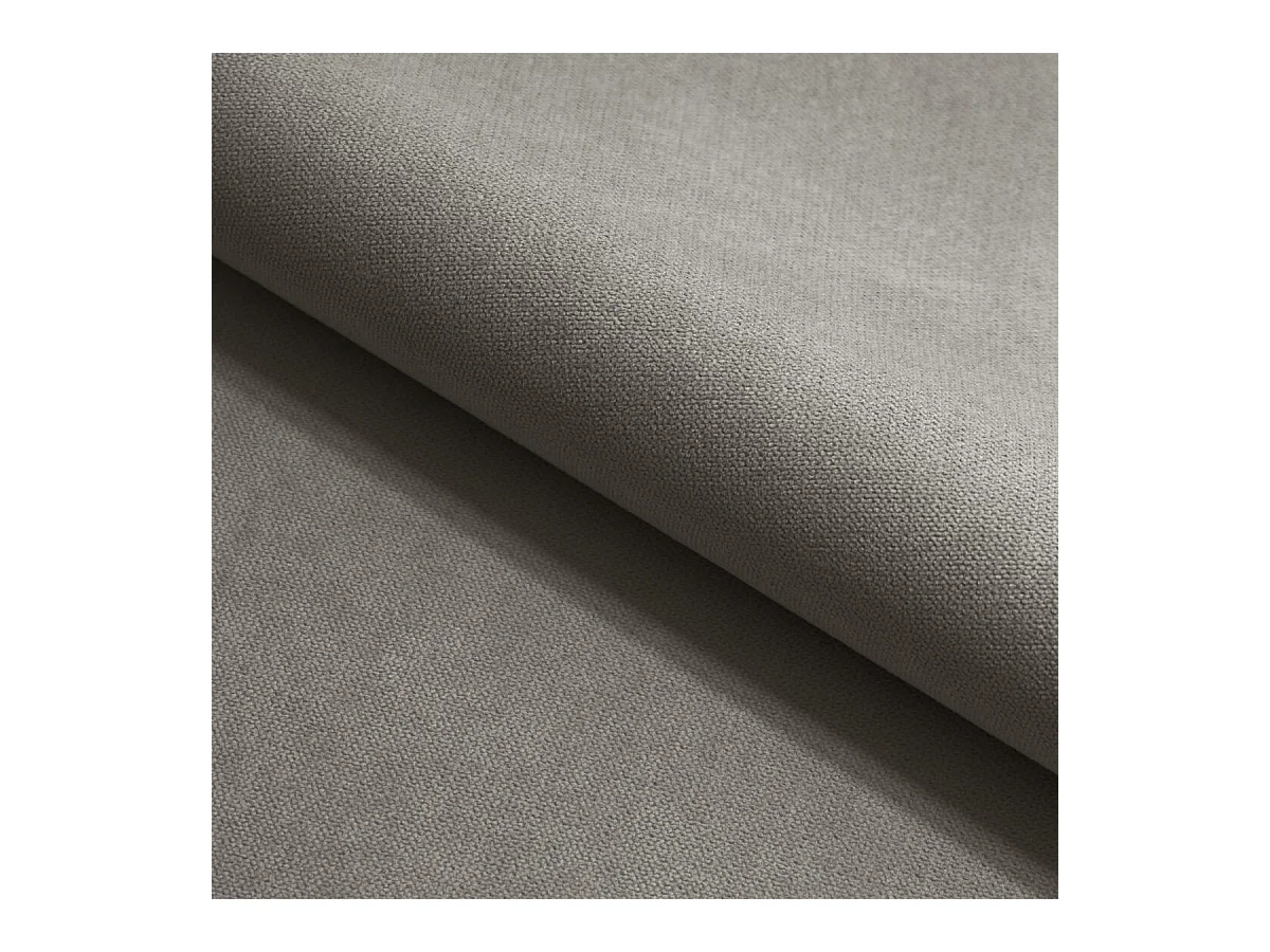 Canapé d'angle MOLLIS Gris en tissu texturé avec fonction de couchage