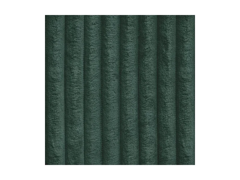 Canapé d'angle PESANO Vert Sapin en velours côtelé avec fonction de couchage