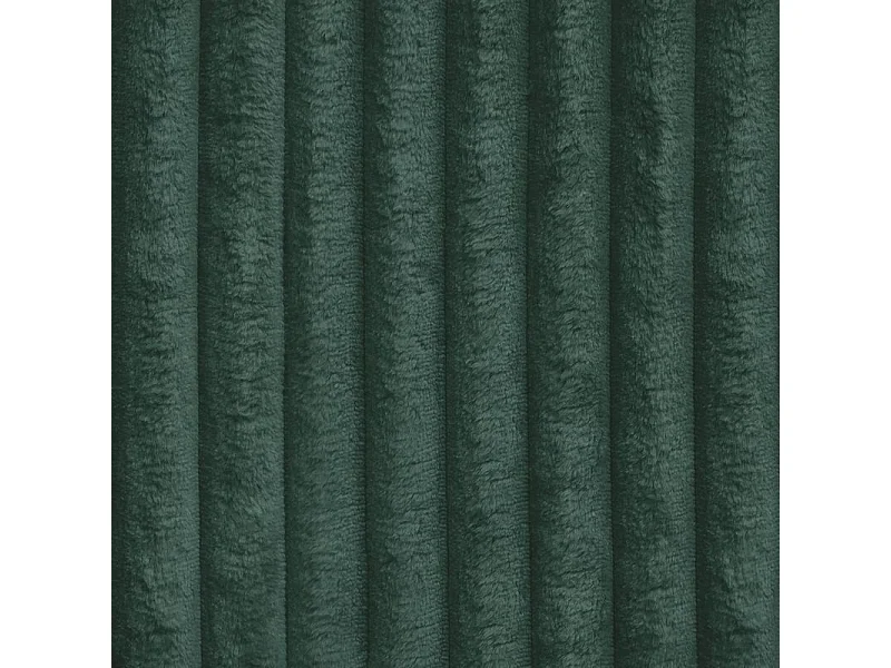 Canapé d'angle PESANO Vert Sapin en velours côtelé avec fonction de couchage