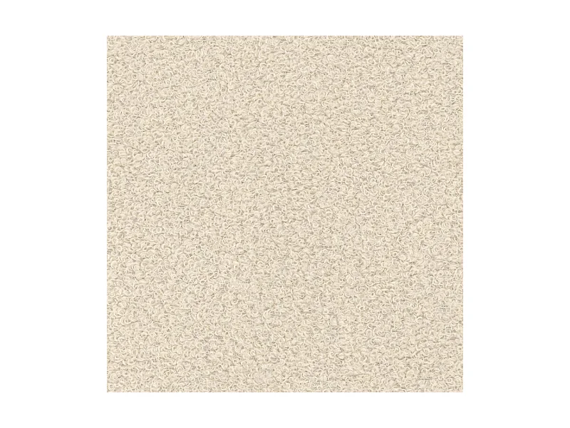 Canapé d'angle SENTI Crème en bouclé avec fonction de couchage