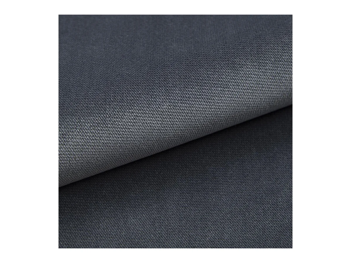 Canapé d'angle MADISON Gris en peluche avec fonction de couchage