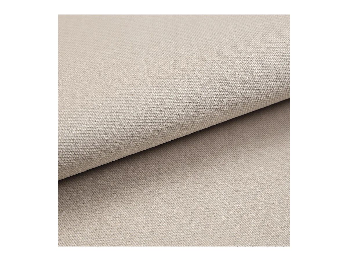 Canapé d'angle MADISON Beige en peluche avec fonction de couchage