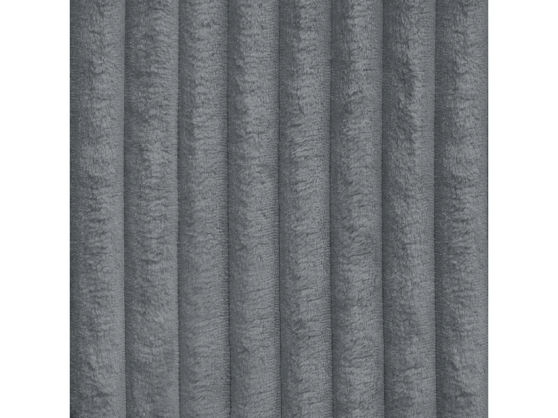 Canapé d'angle PESANO Gris anthracite en velours côtelé avec fonction de couchage