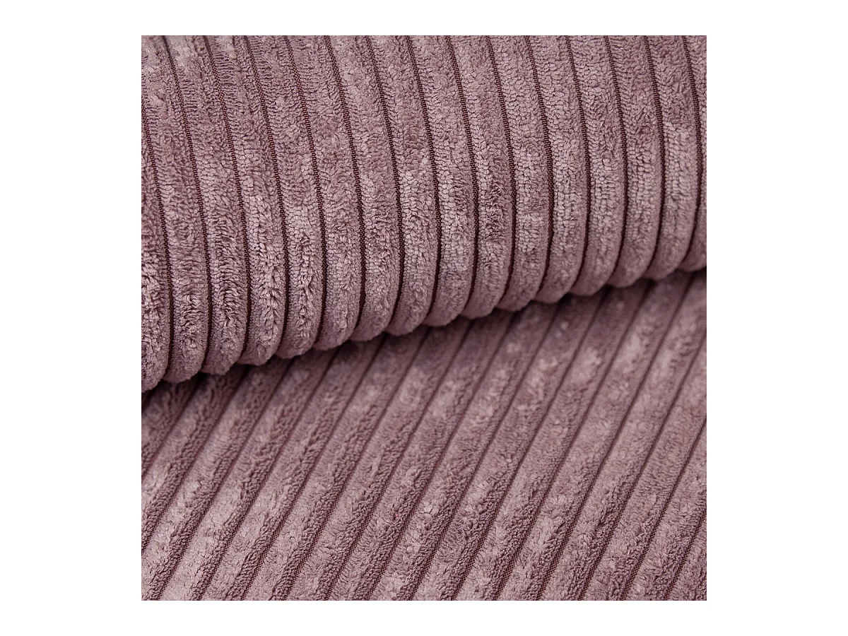 Canapé d'angle FIORO Parme en velours côtelé avec fonction de couchage