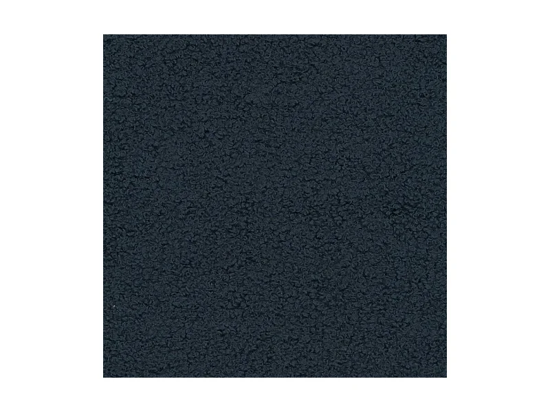 Canapé d'angle MODENZA Bleu en bouclé avec fonction de couchage