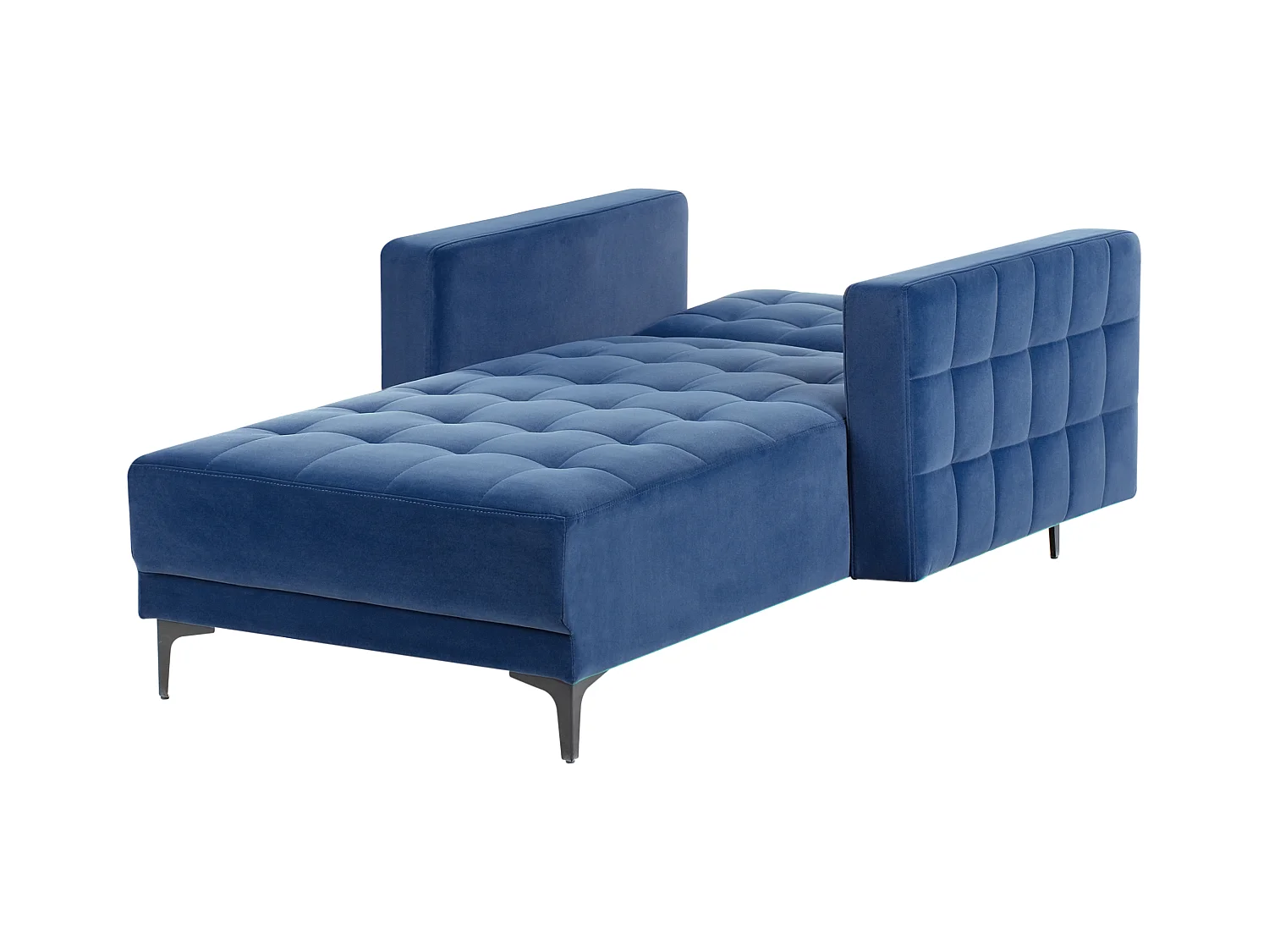 Chaise longue ABERDEEN Velours Bleu