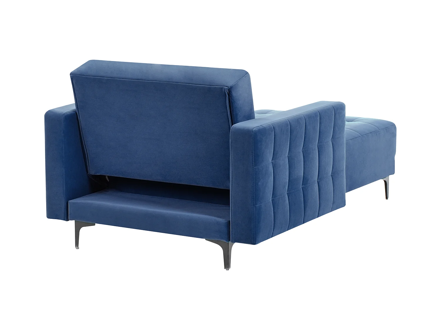Chaise longue ABERDEEN Velours Bleu