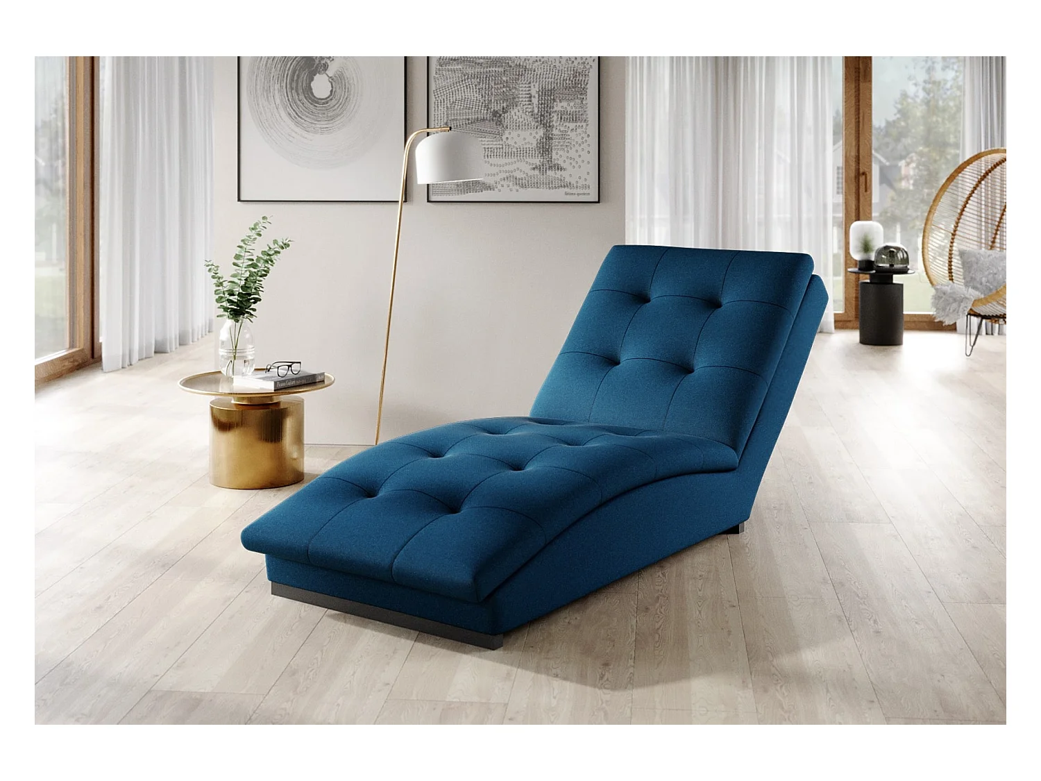 Chaiselongue Chestro/bleue