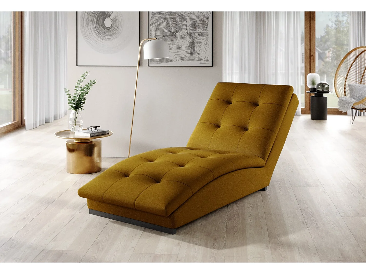 Chaiselongue Chestro/Gelb