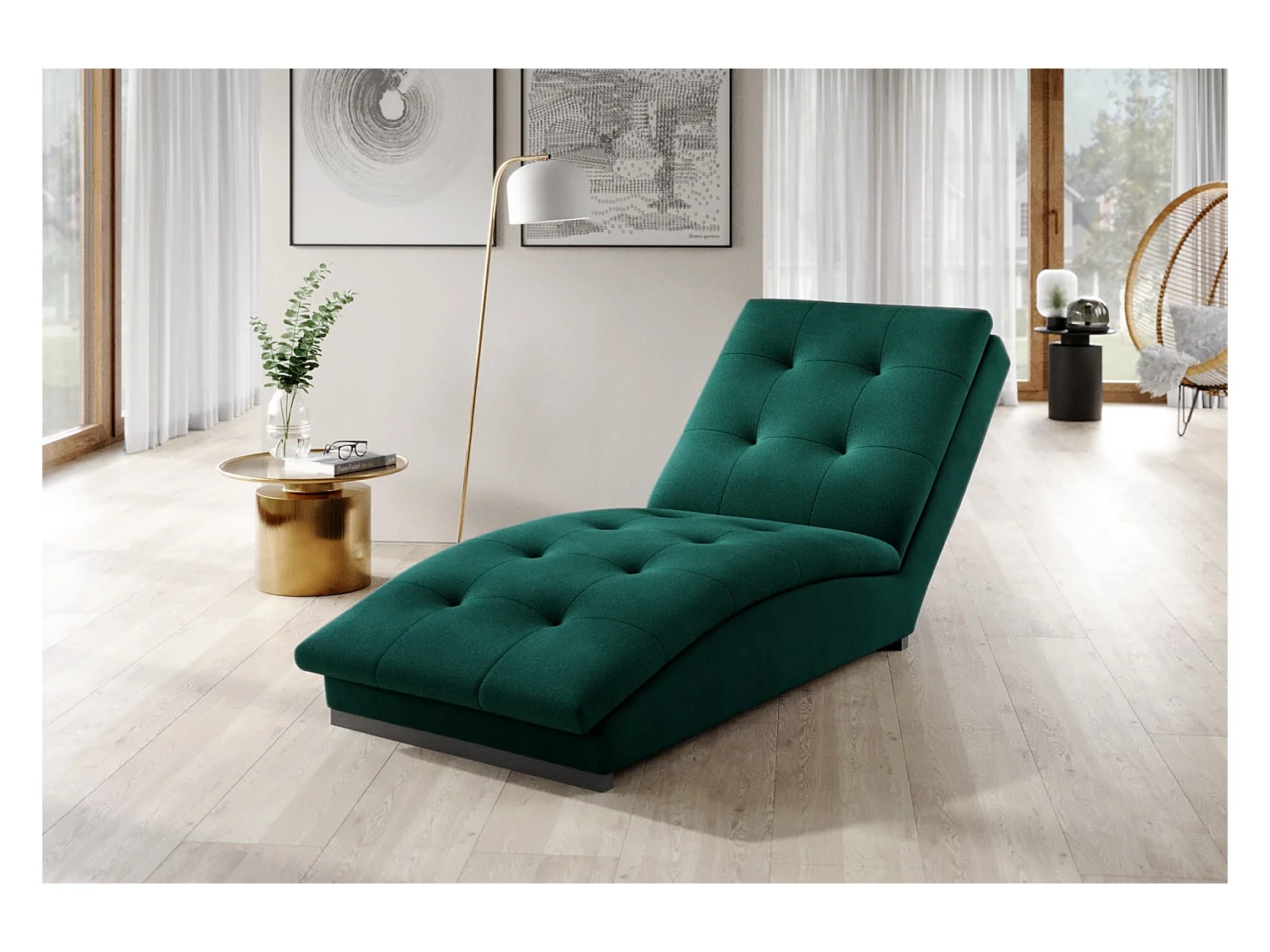 Chaiselongue Chestro/Grün
