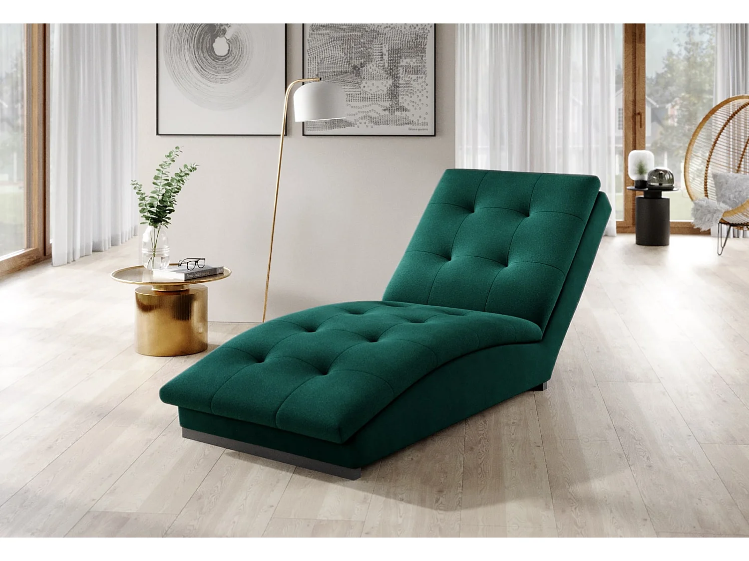 Chaiselongue Chestro/Grün