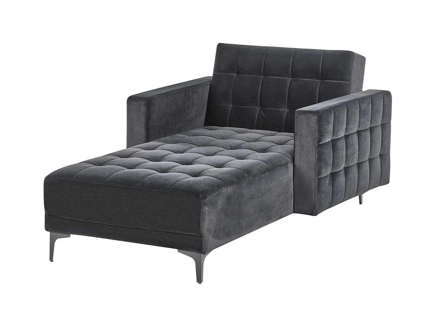 Chaise longue ABERDEEN Velluto Nero