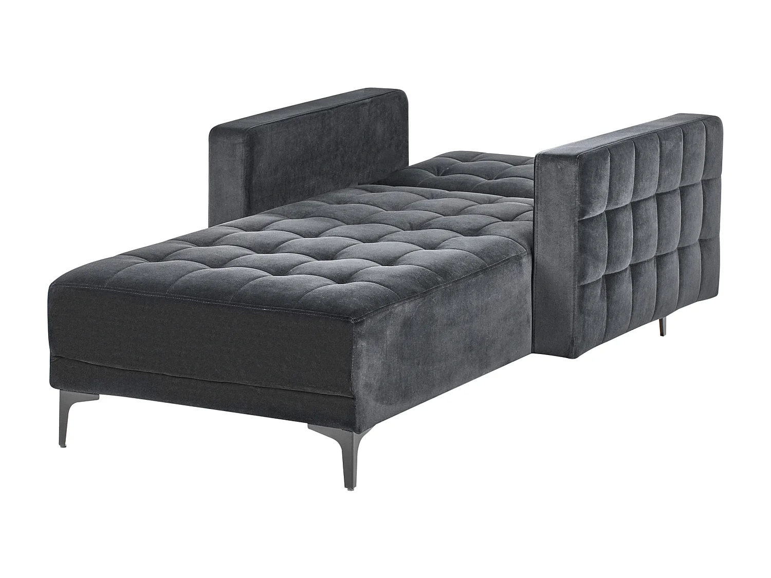 Szezlong ABERDEEN Welur Czarny