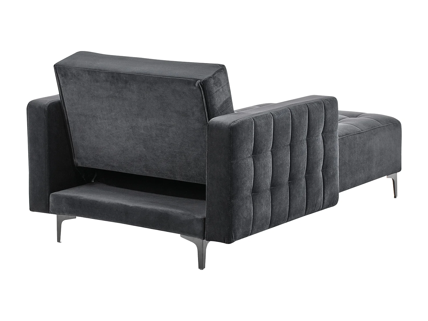 Szezlong ABERDEEN Welur Czarny