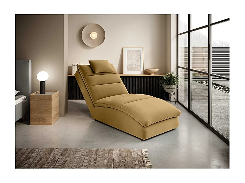 Chaiselongue Commo/Stoffbezug/Gelb