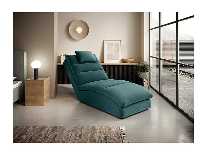 Chaiselongue Commo/Tessuto/verde