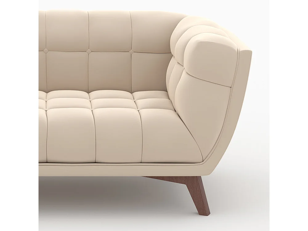 Ensemble canapés en velours beige 5 places - Mona