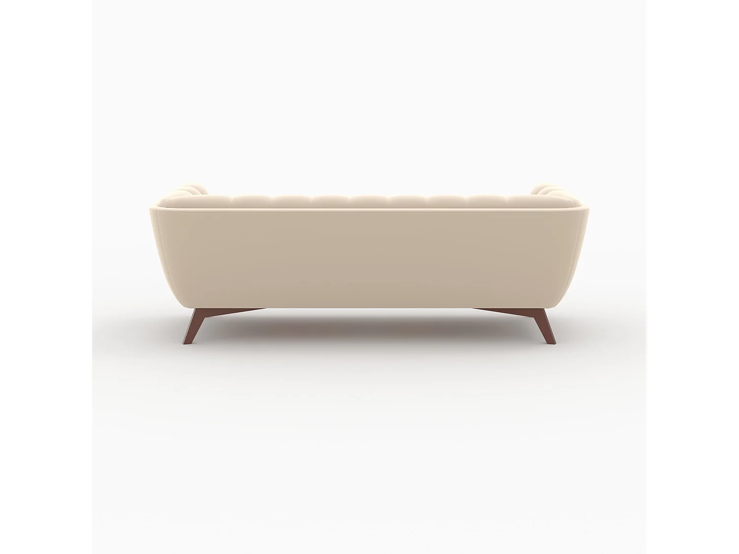 Ensemble canapés en velours beige 5 places - Mona