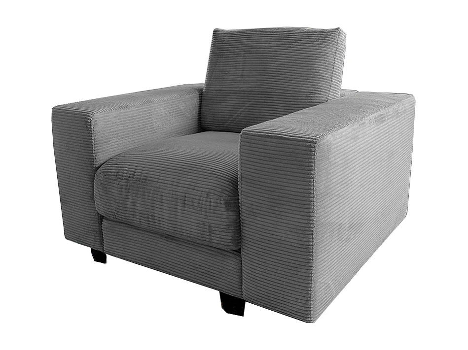 Einzelsessel - Grau Cord - MADELINE