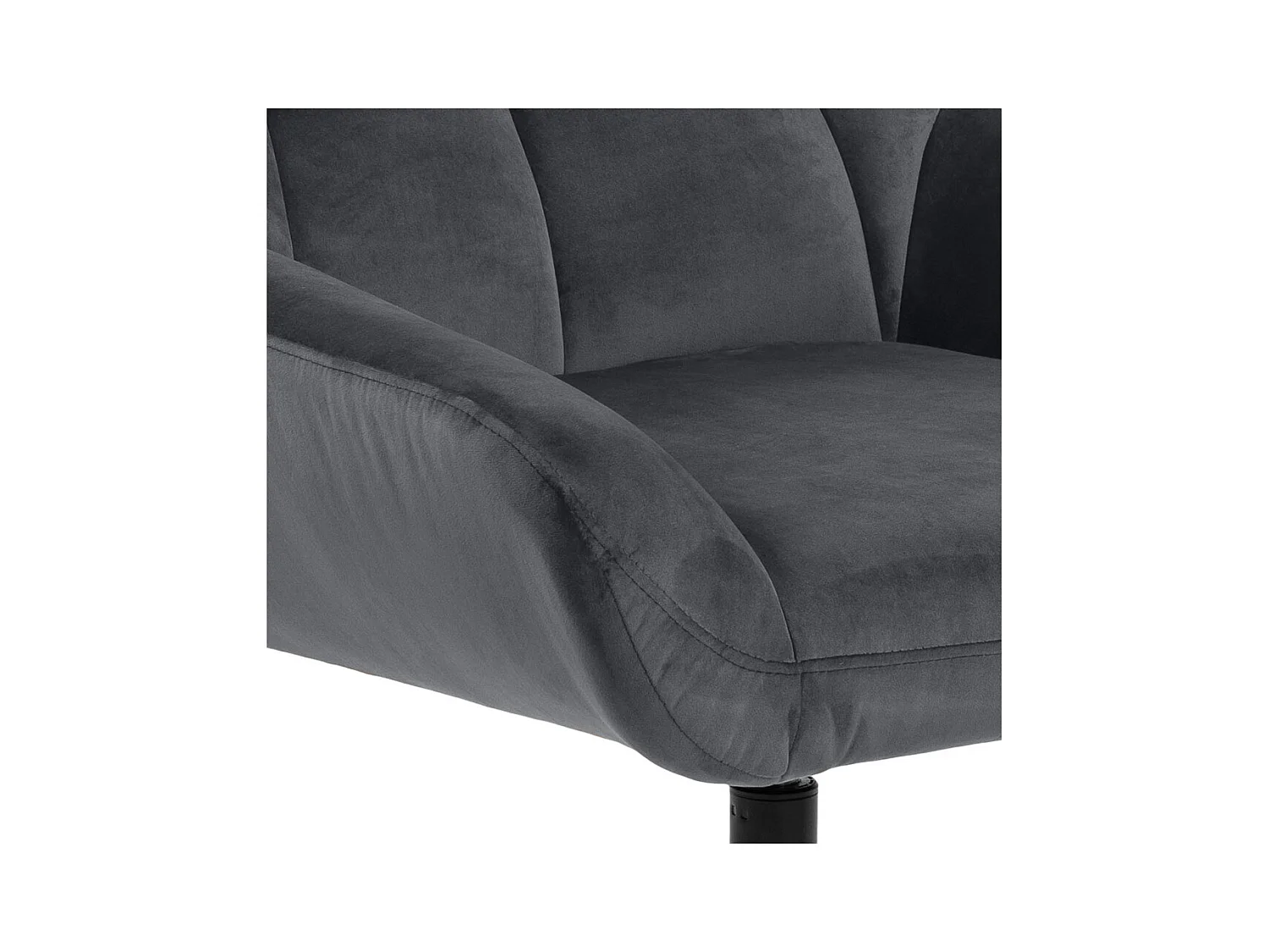 Paris fauteuil velours gris.