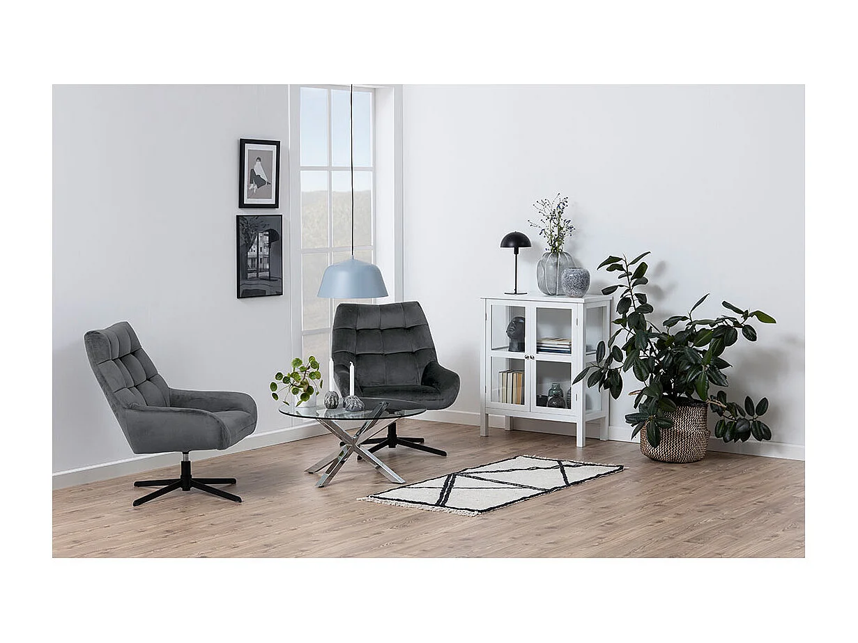 Paris fauteuil velours gris.