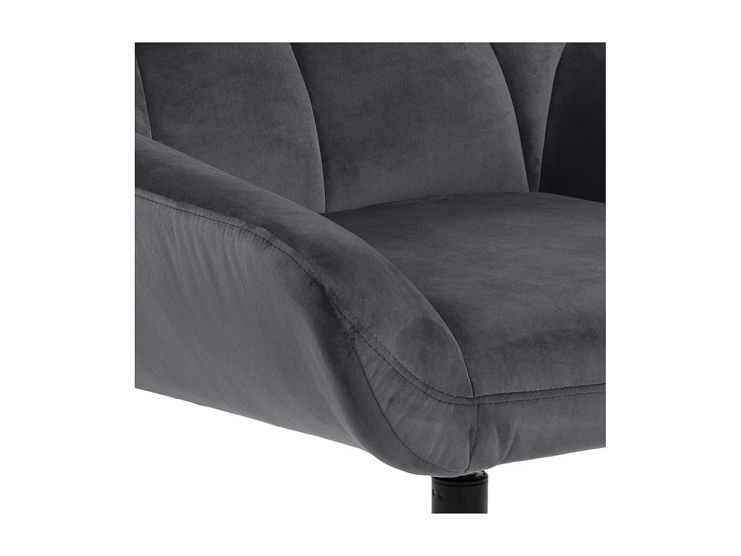 Paris fauteuil velours gris.