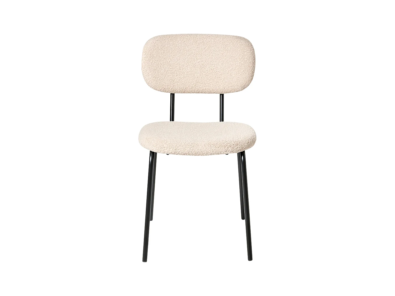 Lot de 2 chaises ADAIR Bouclé Beige